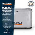 Generac Air-Cooled Standby Generator (New-Gen) - Canada Generator Supply Inc. Features, grey generator